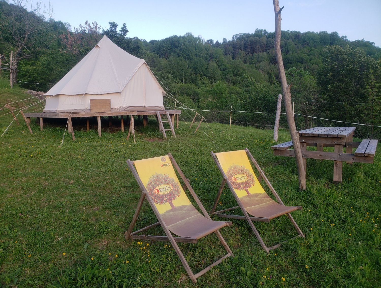 Eco-place surrounded by nature