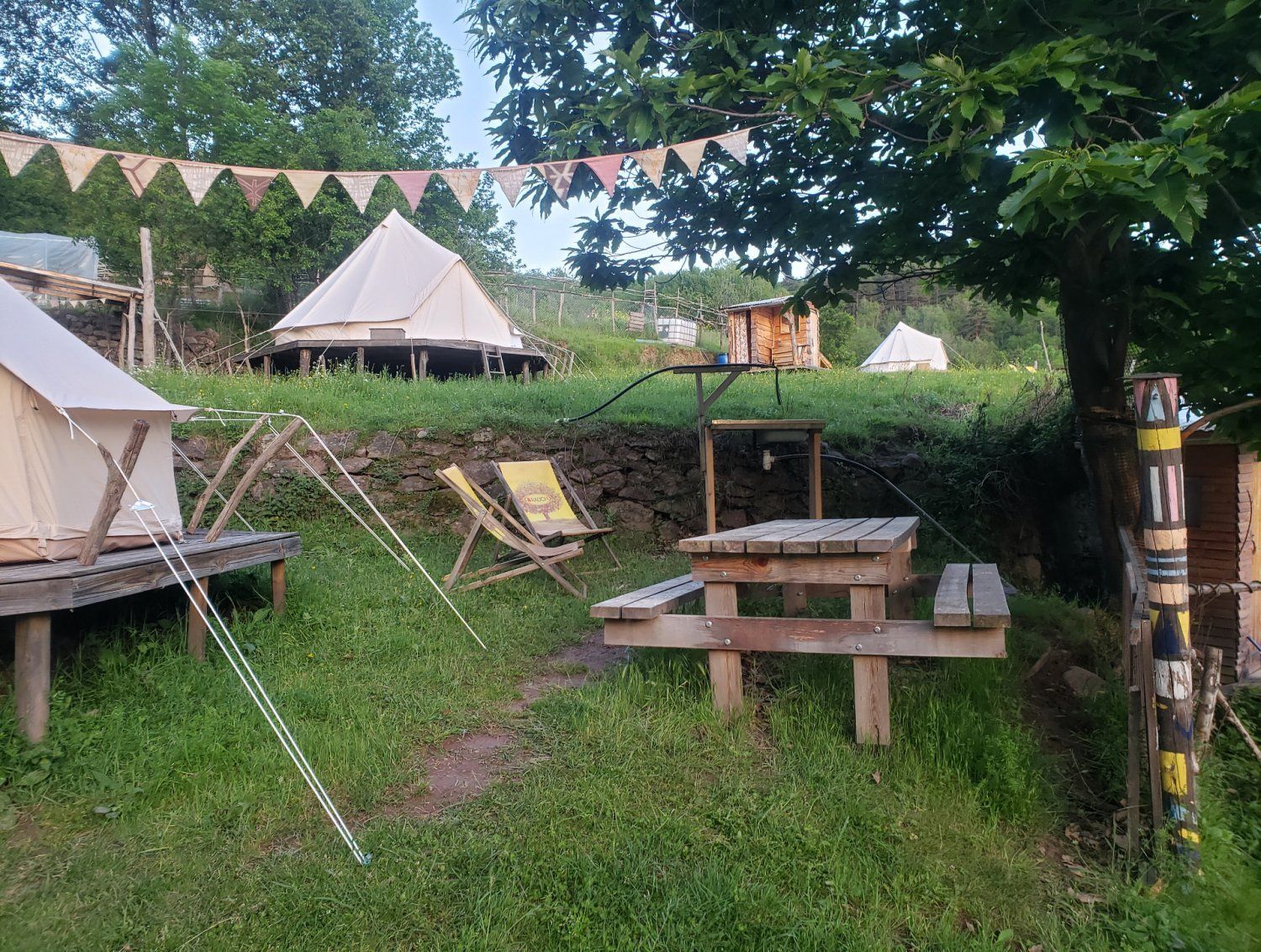 Eco-place surrounded by nature