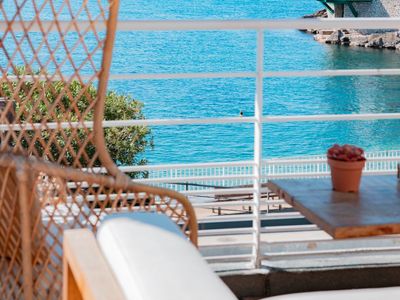 Chic Beachfront Hotel Terrace in Cassis with Sea Views