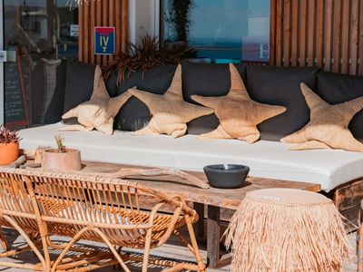 Chic Beachfront Hotel Terrace in Cassis with Sea Views