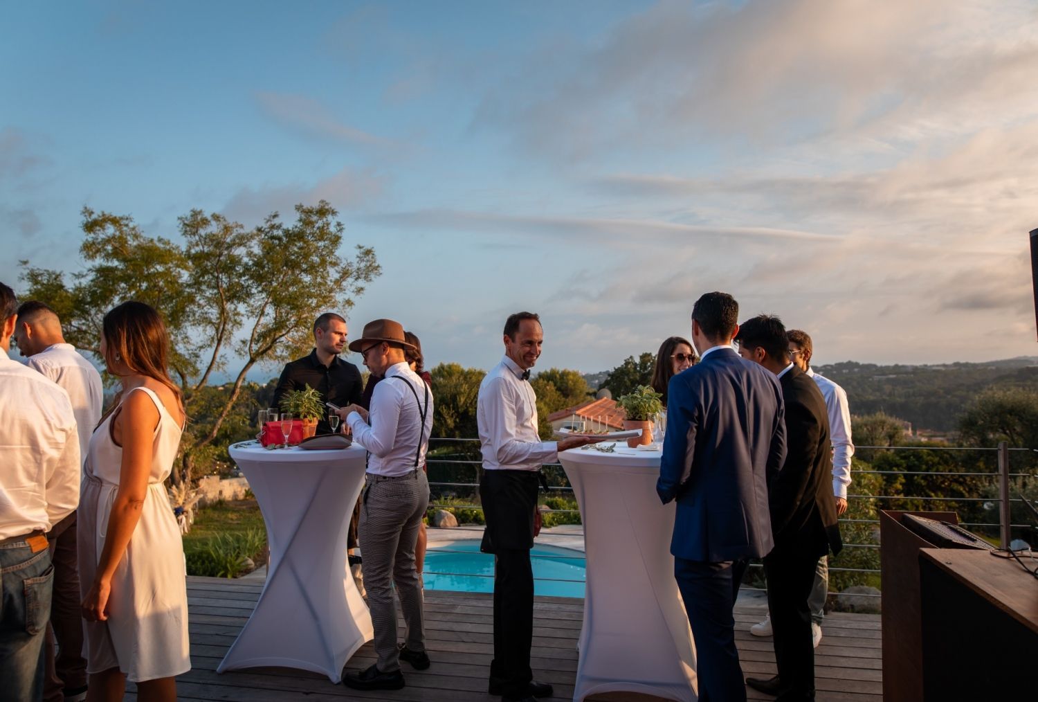 Panoramic terraces, swimming pool and garden