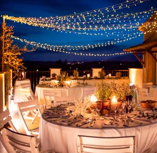 Panoramic terraces, swimming pool and garden