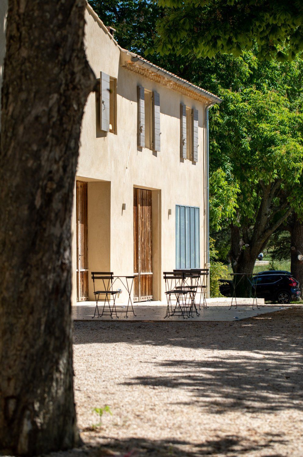Au cœur des vignes, espace réceptif extérieur
