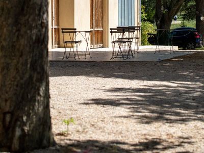 Au cœur des vignes, espace réceptif extérieur