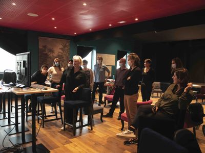 Café theater with large terrace