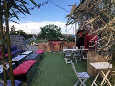 Café theater with large terrace