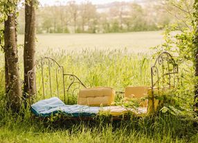 Unusual lodges, gite, terrace and large garden