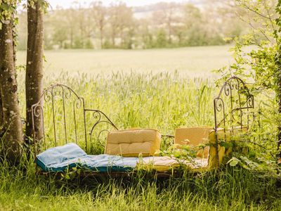 Lodges insolite, gite, terrasse et grand jardin