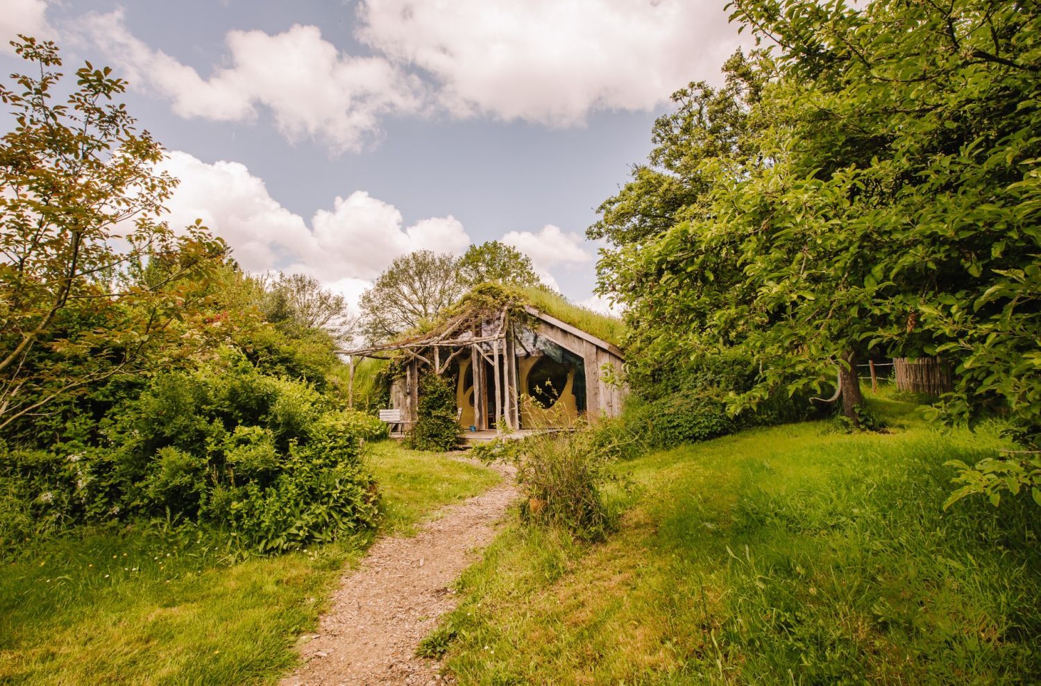 Unusual lodges, gite, terrace and large garden