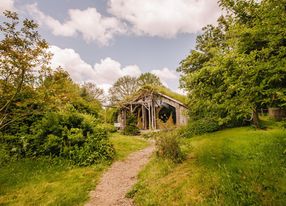 Unusual lodges, gite, terrace and large garden