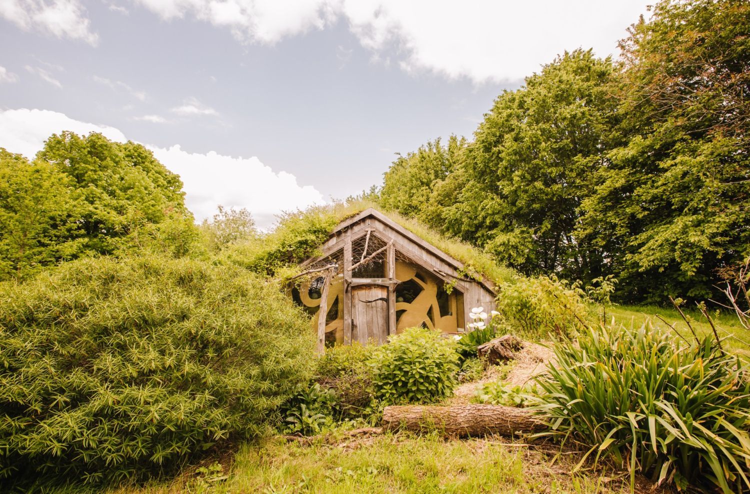 Unusual lodges, gite, terrace and large garden