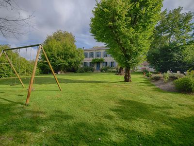 Mansion with swimming pool and garden