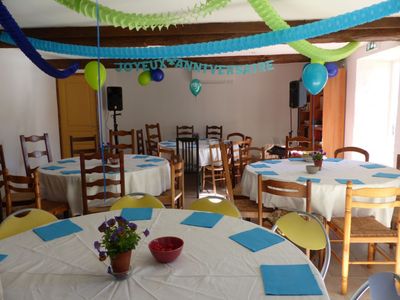 Large room and outdoor space