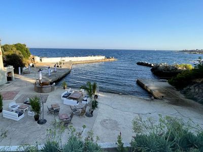 Event hall with private port and beach