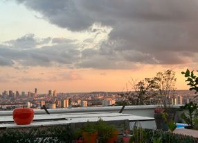 Penthouse with terrace, panoramic view of Paris