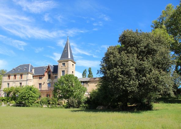 Château in the heart of the vineyards