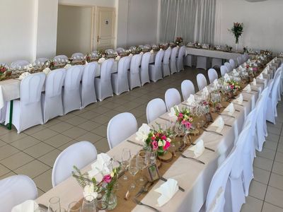 Estate of a hca with large house, reception room, swimming pool and outdoor pergola