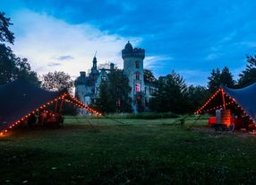 Mysterious and romantic castle in the Loire Valley