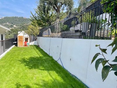 Garden and swimming pool breathtaking view