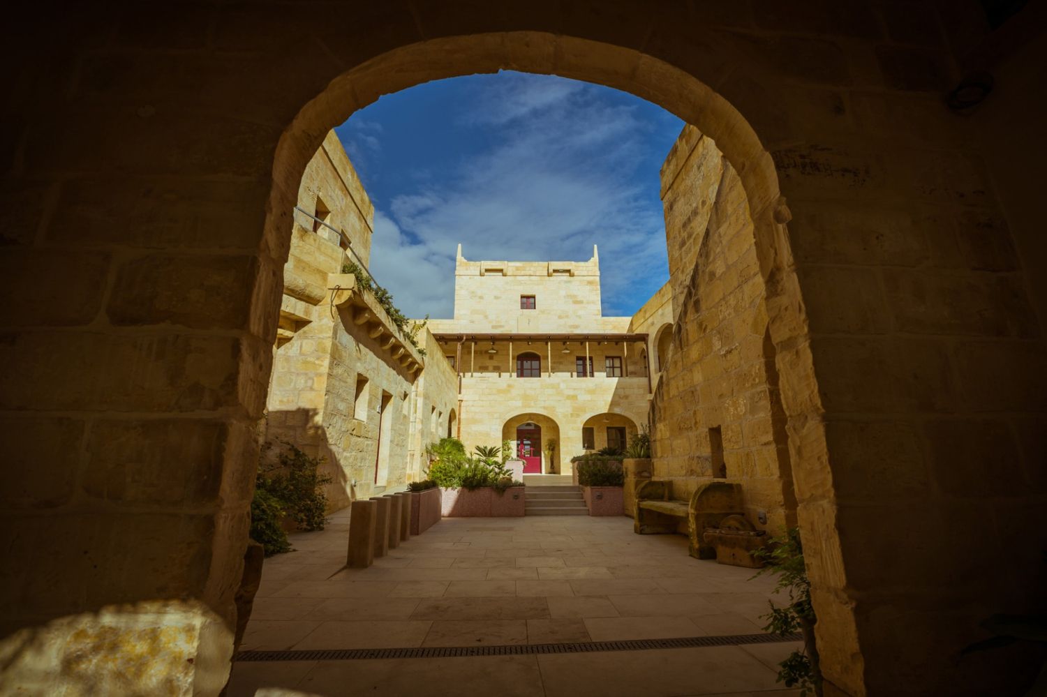 Traditional Mediterranean Vernacular Building.