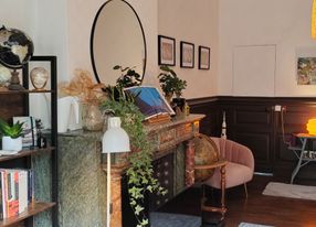 Living room in bourgeois house with character