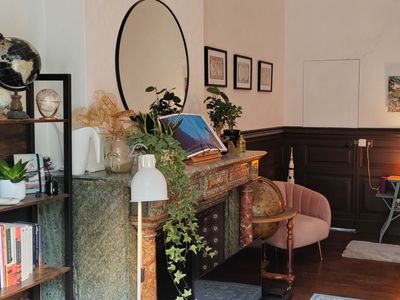 Living room in bourgeois house with character