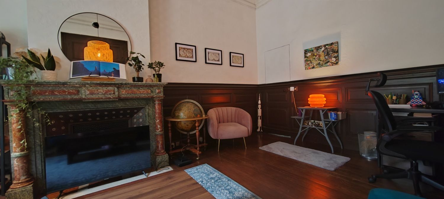 Living room in bourgeois house with character