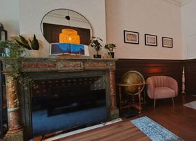 Living room in bourgeois house with character