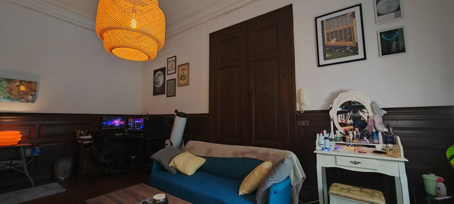 Living room in bourgeois house with character