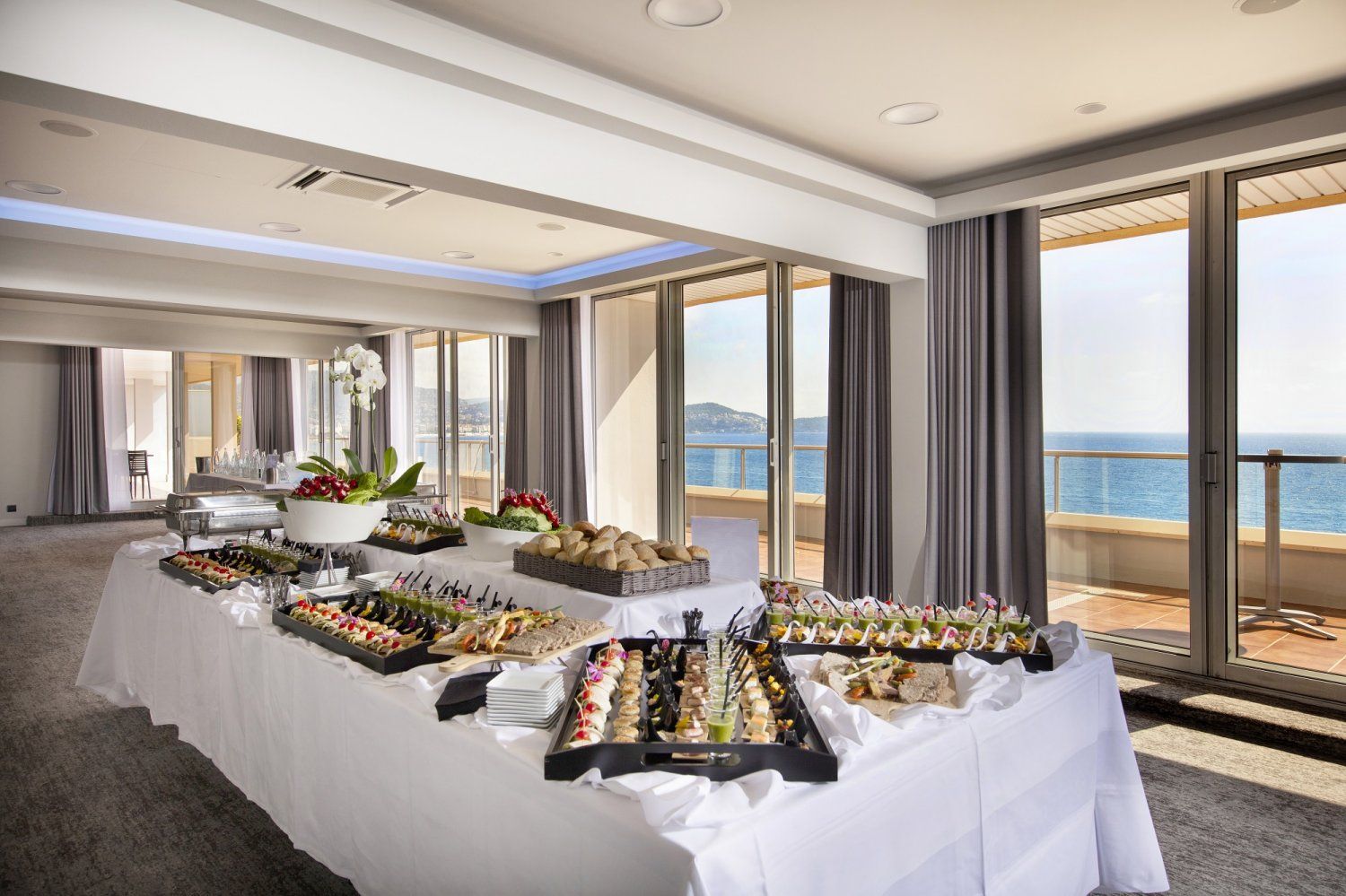 Venue and its private terrace with a panoramic view