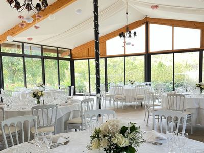 Reception room in the middle of an equestrian center