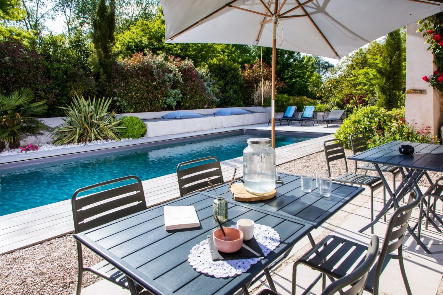 Maison d'hôtes avec piscine chauffée au bord de l'étang