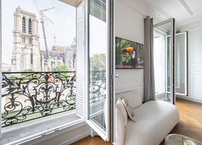 Beautiful Parisian apartment with a view of Notre-Dame