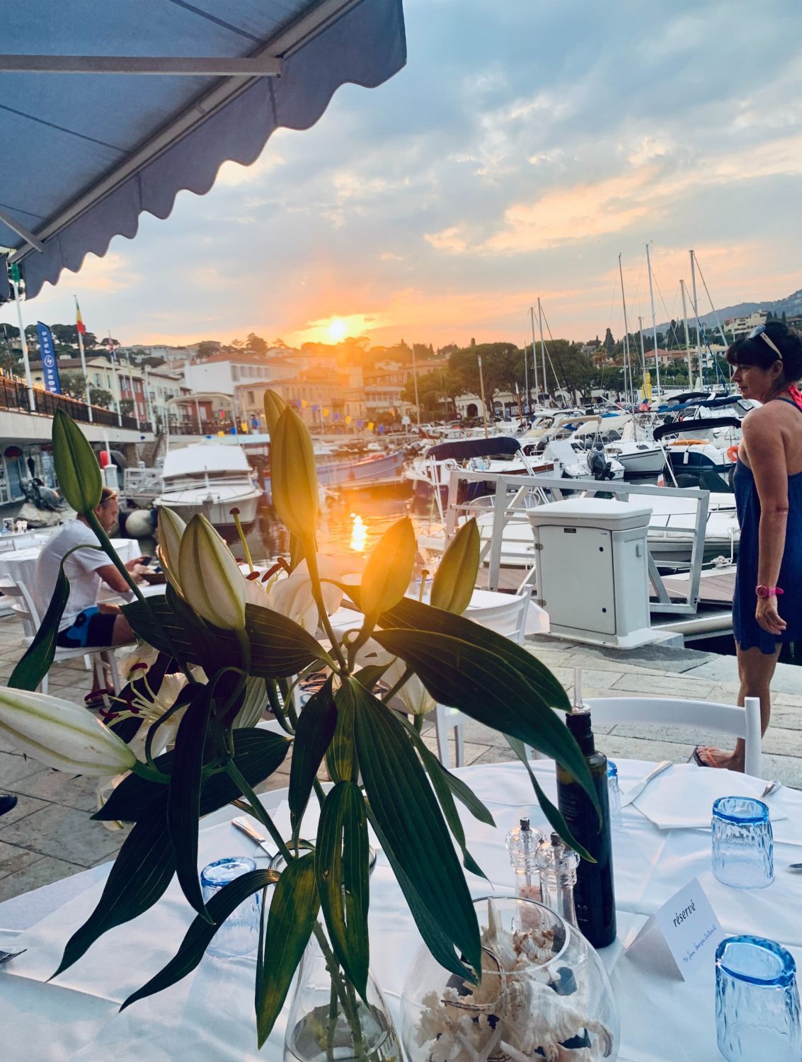 Restaurant italien niché sur le vieux port de Saint Jean Cap Ferrat