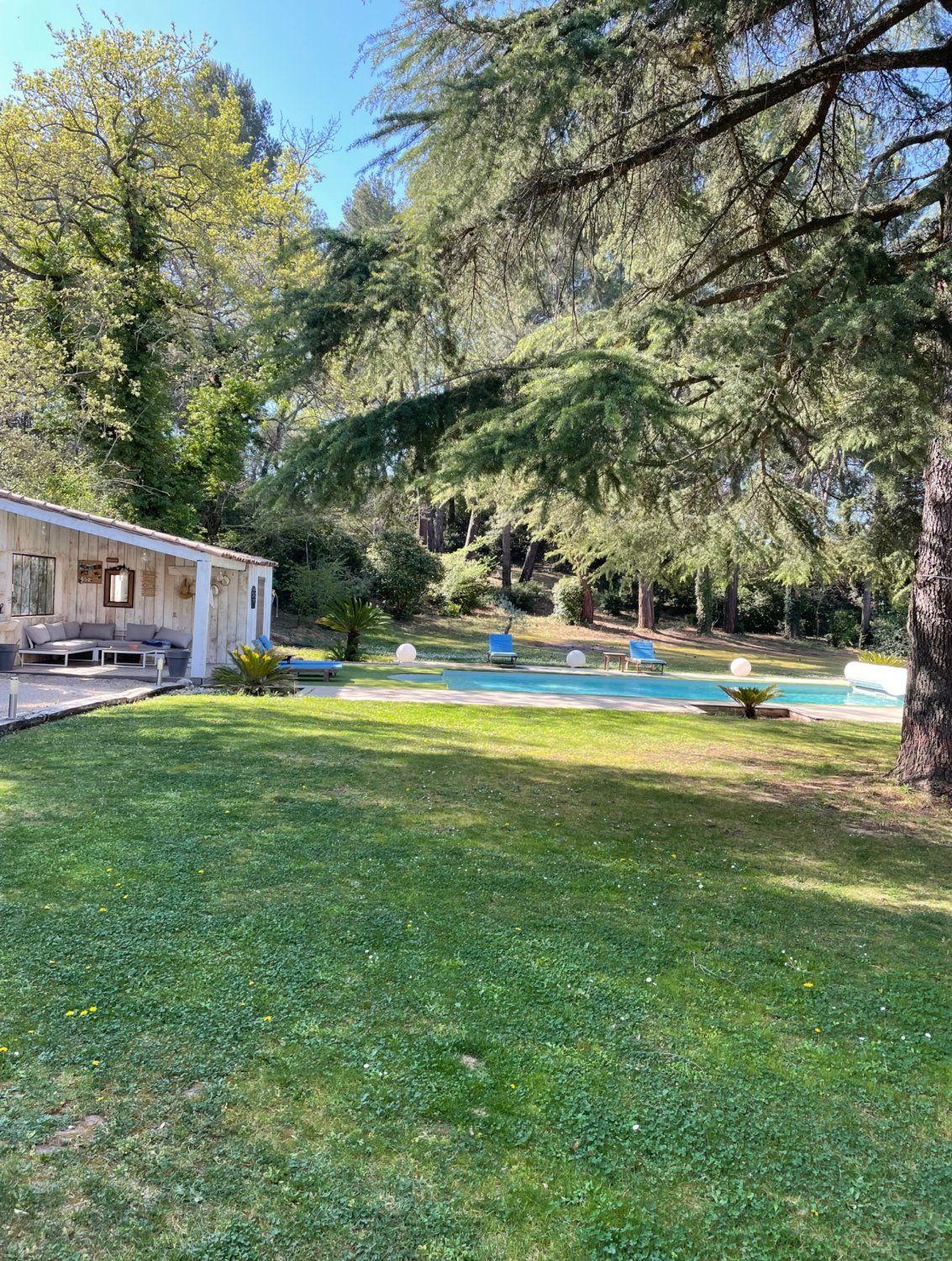 Garden with swimming pool
