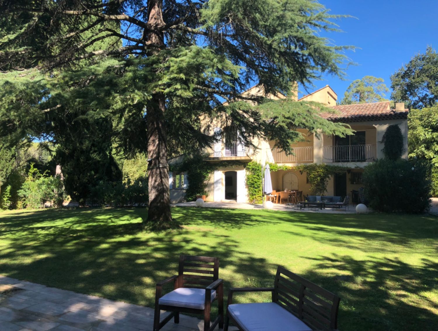 Garden with swimming pool
