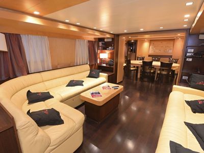 Charming boat at the port of Fontvieille