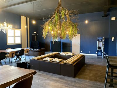 Reception and coworking space