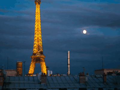 Eiffel Tower View Rooftop in a Modern 4-Star Hotel in Paris