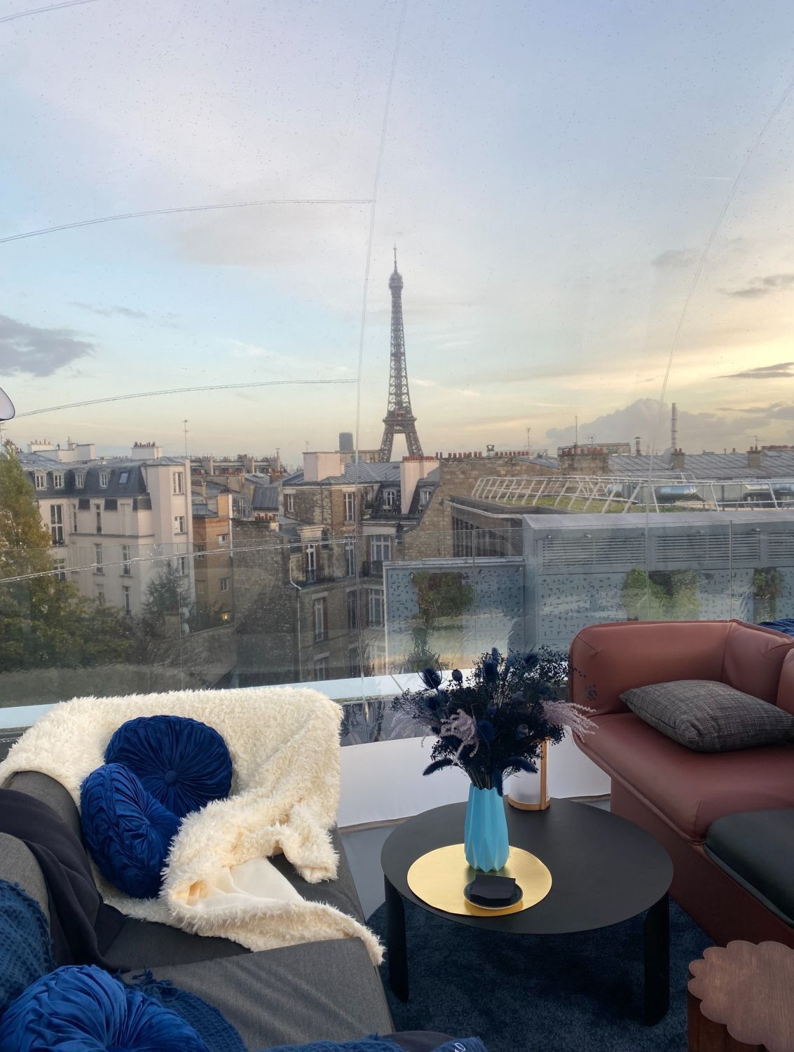 Eiffel Tower View Rooftop in a Modern 4-Star Hotel in Paris