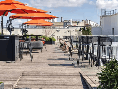 Eiffel Tower View Rooftop in a Modern 4-Star Hotel in Paris