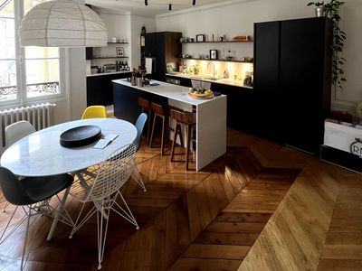 Designer Apartment in St Germain des Pres | Natural Light & Art