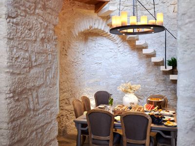 Authentic mill on the cliffs of Bonifacio, 420 m² villa with heated indoor swimming pool