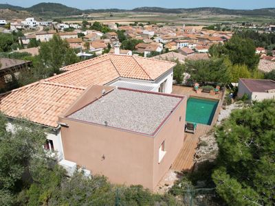 Pool villa overlooking the Corbières vineyards