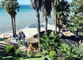 Restaurant with sea view