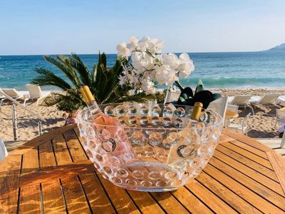 Sea View Private Beach in Cannes – Ideal for Weddings & Sunset Events