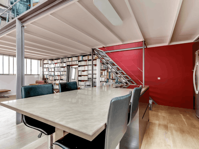 Top Floor Paris Loft with Eiffel Structure & Home Atmosphere