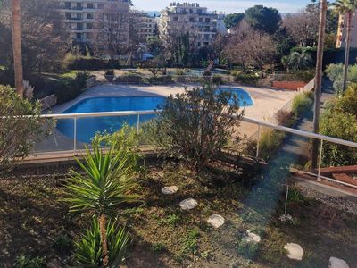 60 m² terrace with pool and sea view