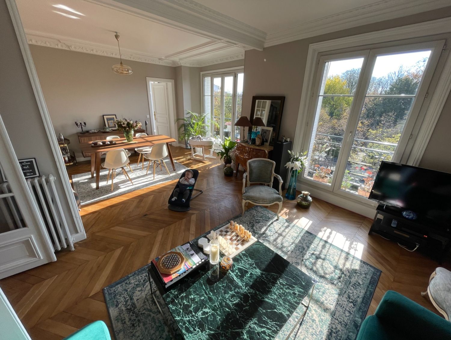 Bourgeois Parisian Apartment with Stunning City Views | Event Venue