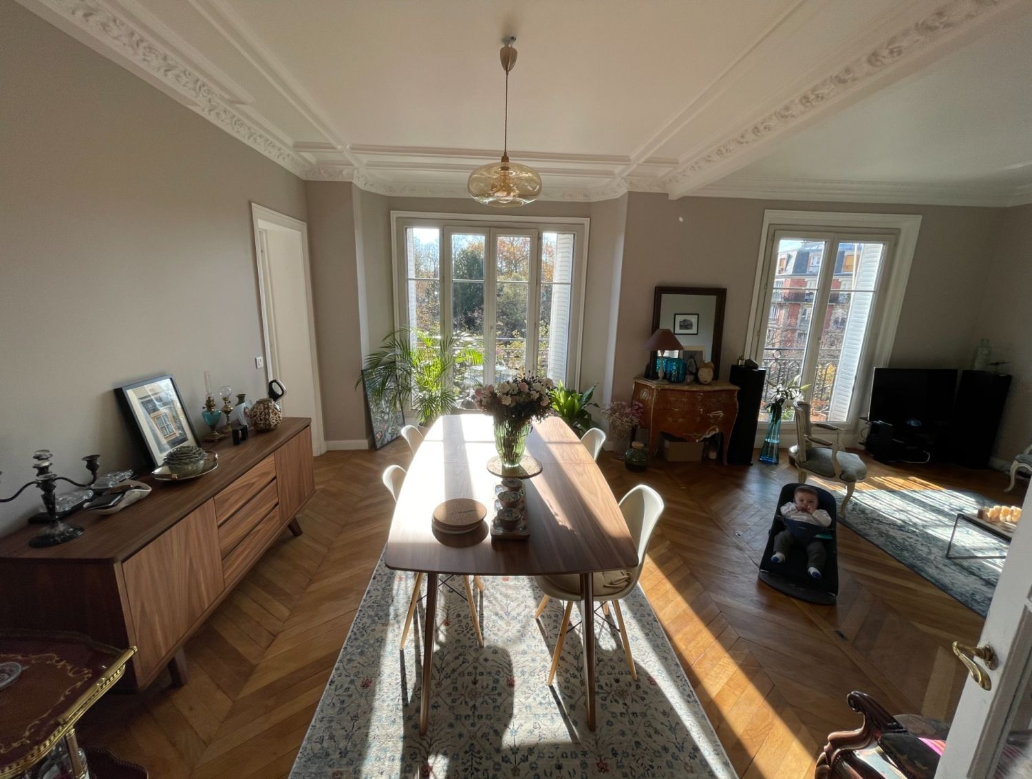 Bourgeois Parisian Apartment with Stunning City Views | Event Venue
